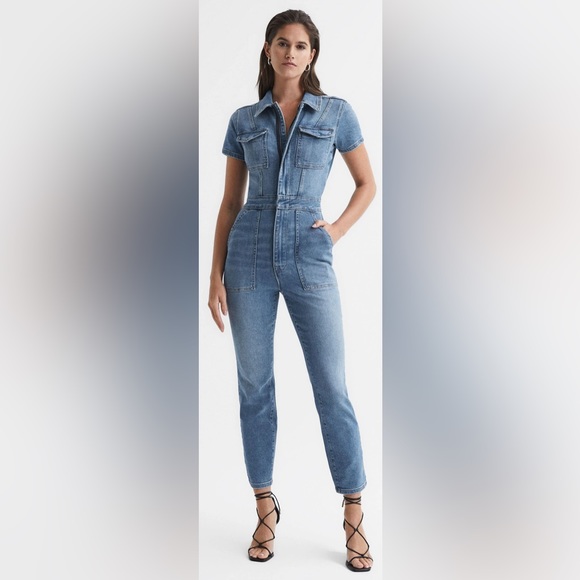 Good American Pants - Good American Denim Skinny Jumpsuit Size 2 (Medium) NWT